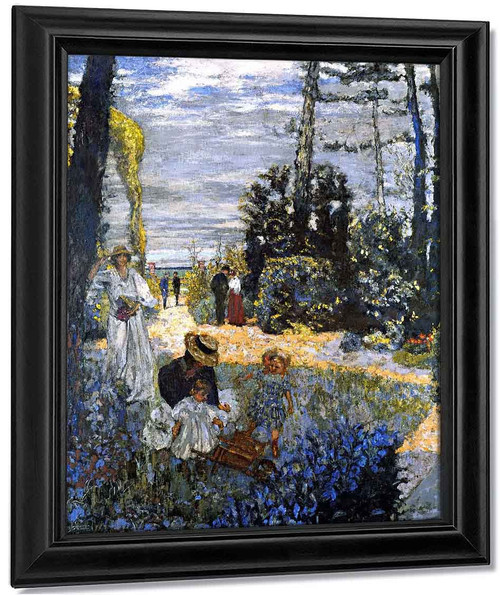 The Terrace At Vasouy The Garden By Edouard Vuillard Reproduction