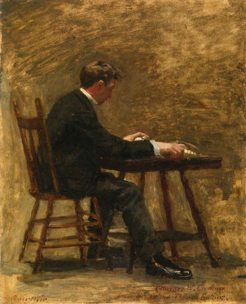 The Timer By Thomas Eakins By Thomas Eakins