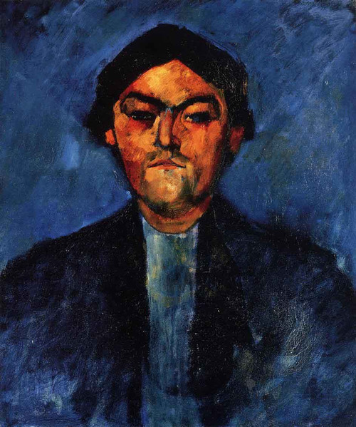 The Typographer By Amedeo Modigliani By Amedeo Modigliani