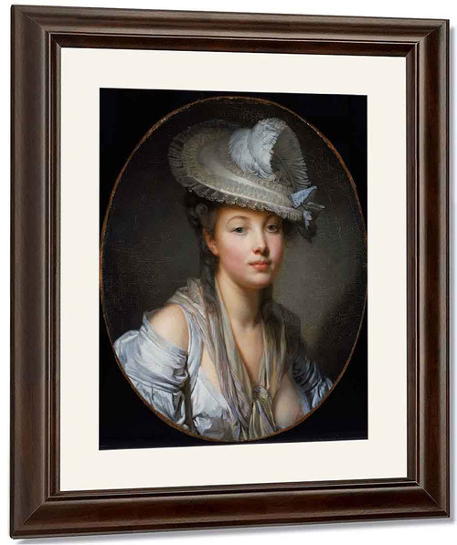 The White Hat By Jean Baptiste Greuze By Jean Baptiste Greuze