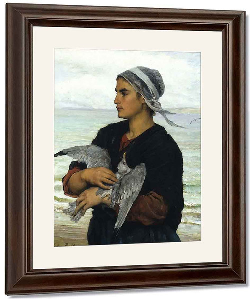 The Wounded Sea Gull By Jules Adolphe Breton