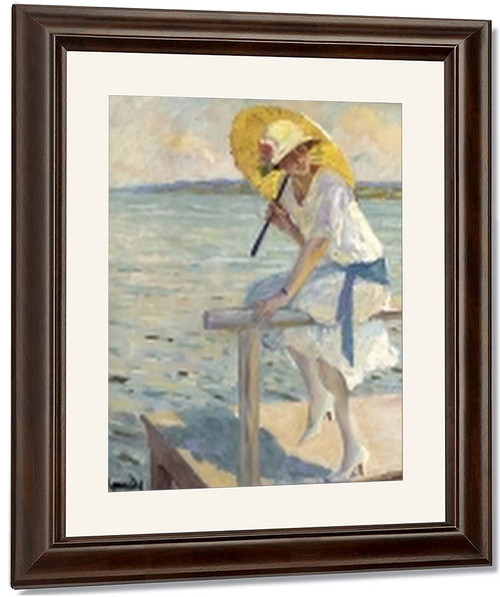 The Yellow Parasol By Edward Cucuel By Edward Cucuel