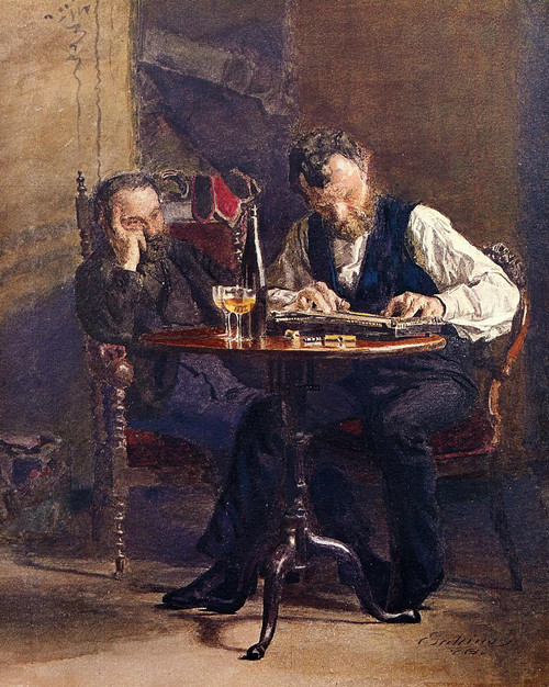 The Zither Player By Thomas Eakins By Thomas Eakins