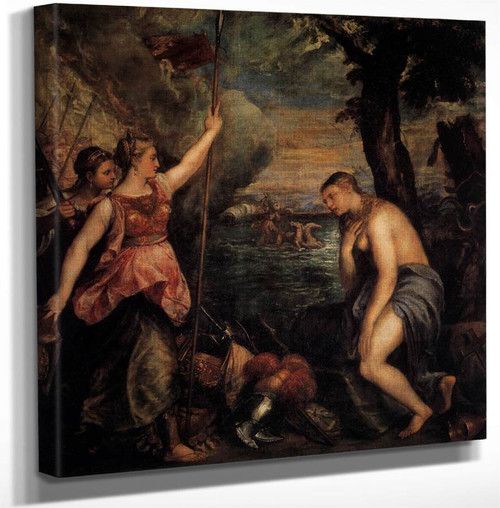 Spain Succouring Religion By Titian Art Reproduction