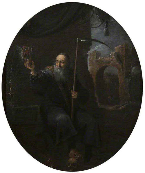 Time As An Old Man With A Scythe And An Hourglass By David Teniers The Younger