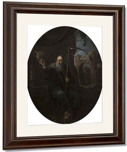 Time As An Old Man With A Scythe And An Hourglass By David Teniers The Younger