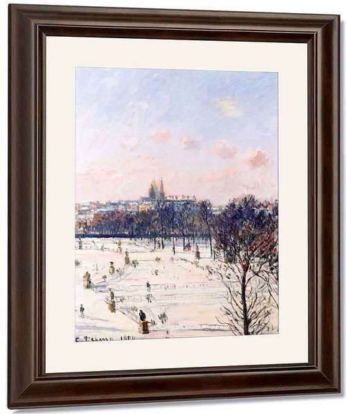 Tuileries Garden, Snow Effect By Camille Pissarro By Camille Pissarro