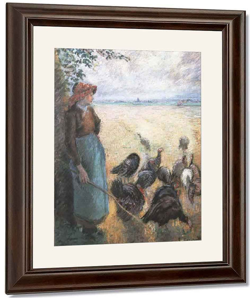 Turkey Girl By Camille Pissarro By Camille Pissarro