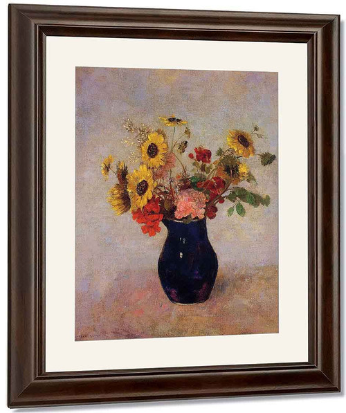 Vase Of Flowers10 By Odilon Redon By Odilon Redon