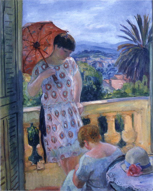 View Of Esterel From The Balcony By Henri Lebasque By Henri Lebasque