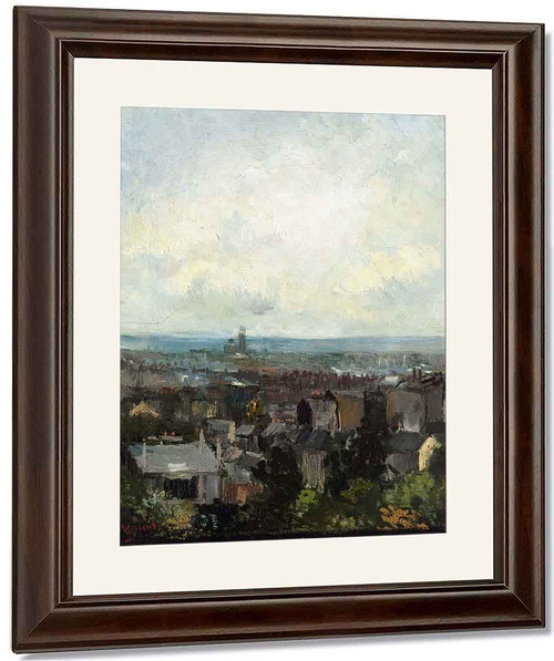 View Of Paris From Near Montmartre By Jose Maria Velasco