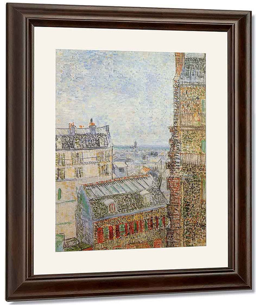 View Of Paris From Vincent's Room In The Rue Lepic By Jose Maria Velasco