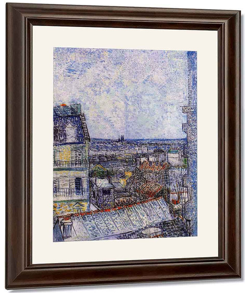 View Of Paris From Vincents Room In The Rue Lepic By Jose Maria Velasco