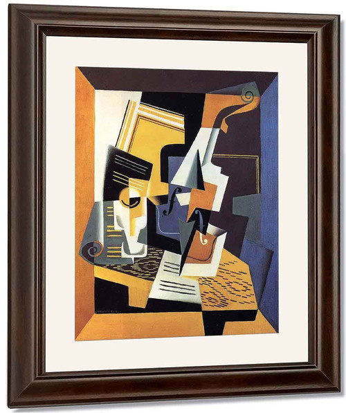 Violin And Glass By Juan Gris
