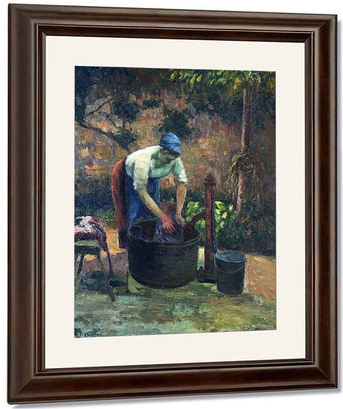 Washerwoman By Camille Pissarro By Camille Pissarro