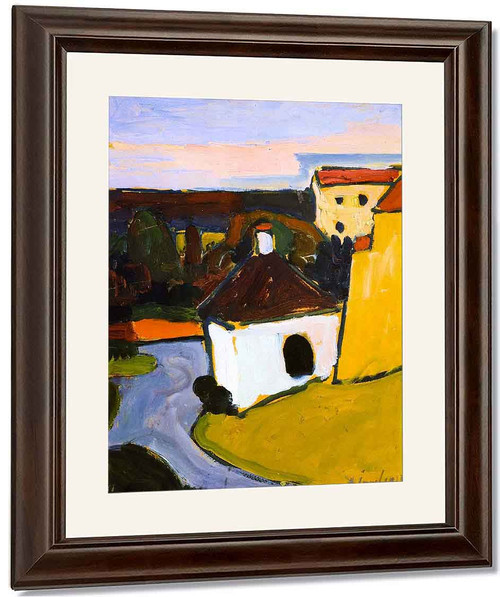 White Chapel In Murnau By Alexei Jawlensky By Alexei Jawlensky