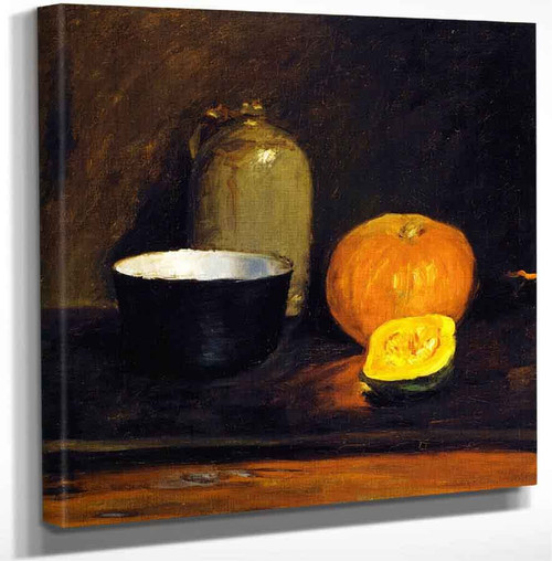 Still Life With Squash And Crockery By William Merritt Chase Art Reproduction