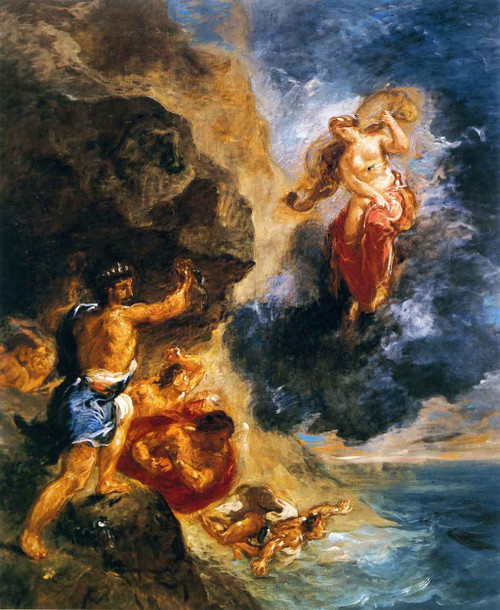 Winter Juno And Aeolus By Eugene Delacroix By Eugene Delacroix