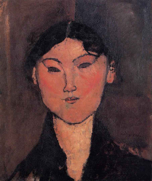 Woman's Head4 By Amedeo Modigliani By Amedeo Modigliani