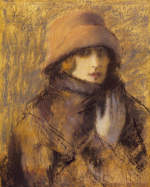 Woman In Red Hat By Jozsef Rippl Ronai By Jozsef Rippl Ronai