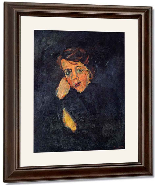 Woman Leaning On Her Arm 2 By Chaim Soutine