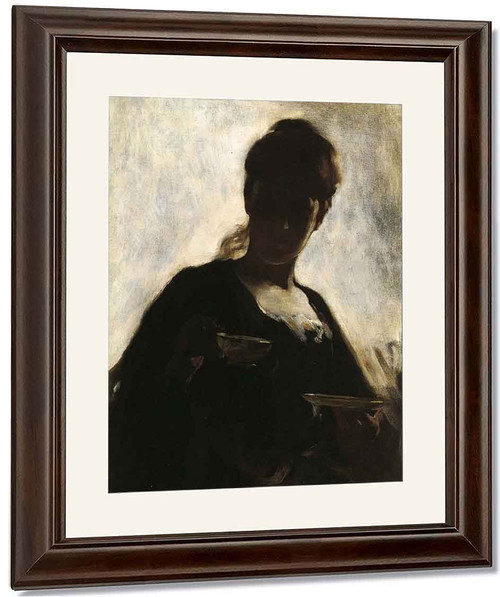 Woman With A Tea Cup By John White Alexander By John White Alexander