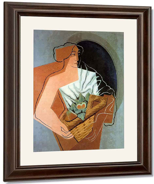Woman With Basket By Juan Gris