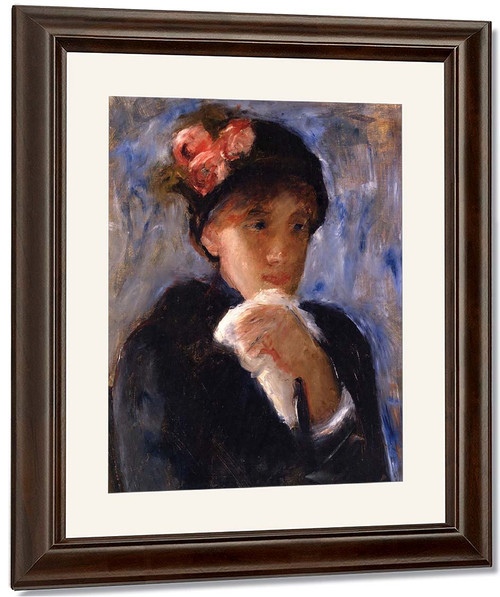 Woman With Handkerchief 2 By Mary Cassatt By Mary Cassatt