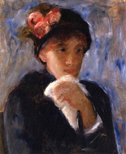Woman With Handkerchief By Mary Cassatt By Mary Cassatt