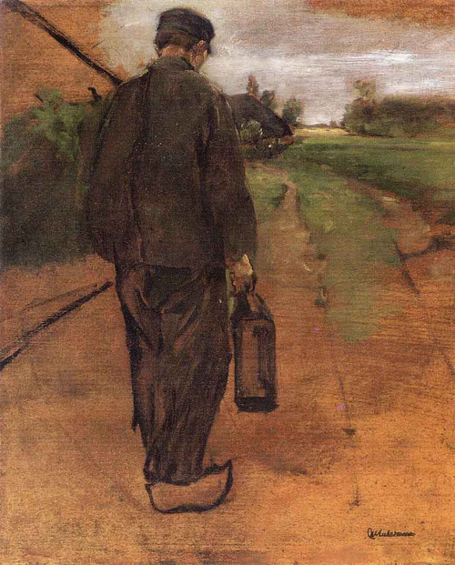 Worker Returning Home By Max Liebermann By Max Liebermann