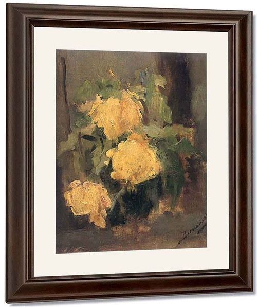 Yellow Roses 1 By Olga Boznanska By Olga Boznanska