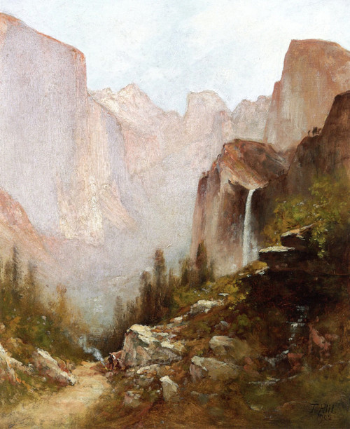 Yosemite Valley 12 By Thomas Hill By Thomas Hill
