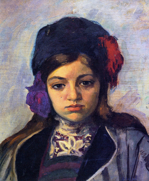 Young Child In A Turban By Henri Lebasque By Henri Lebasque