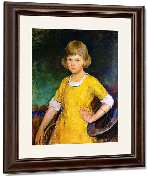 Young Girl In Yellow By Charles W. Hawthorne