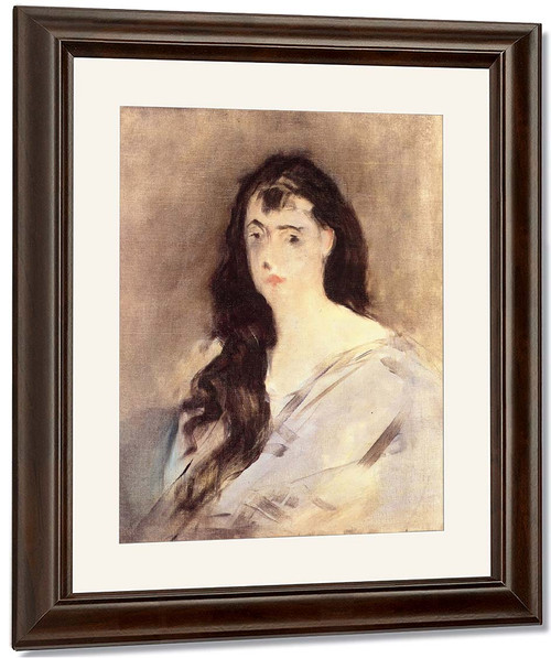 Young Woman With Disheveled Hair By Edouard Manet By Edouard Manet