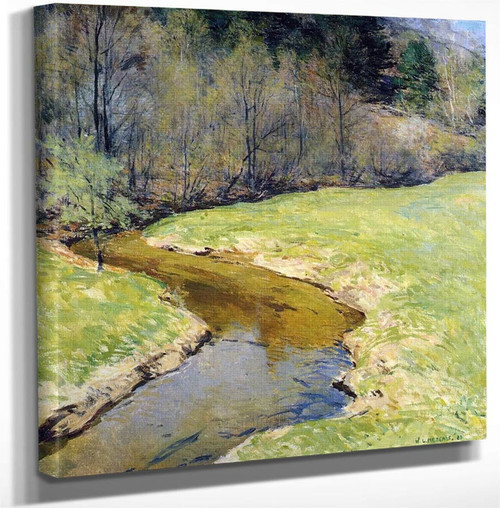 Sunny Brook Chester Vermont By Willard Leroy Metcalf Art Reproduction