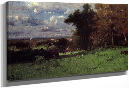 A Breezy Autumn By George Inness By George Inness