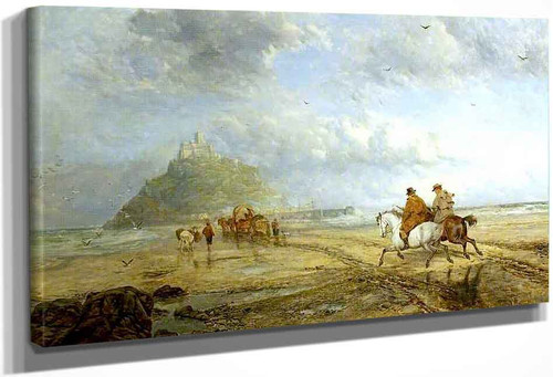 A Breezy Day On The English Coast, St Michael's Mount, Cornwall By Richard Ansdell