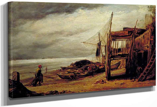 A Coast Scene By John Linnell By John Linnell