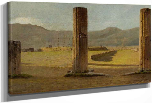 A View From Pompeii By Giuseppe De Nittis By Giuseppe De Nittis