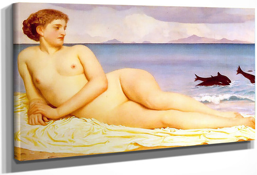 Actaea With Dolphins By Sir Frederic Lord Leighton