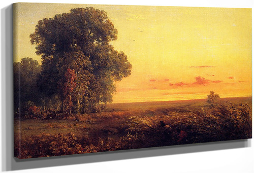 Afterglow On The Prairie By George Inness By George Inness