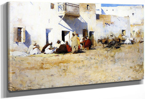Afternoon In The Streets Of Biskra By Willard Leroy Metcalf