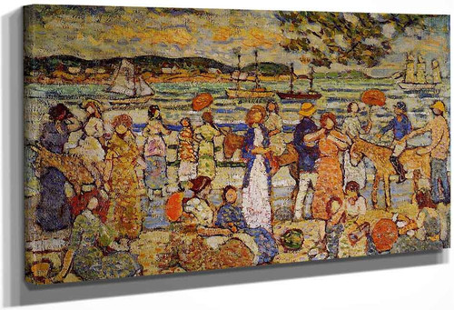 Along The Shore By Maurice Prendergast