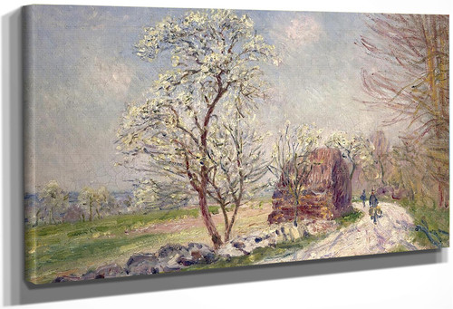 Along The Woods In Spring By Alfred Sisley