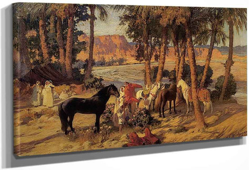 An Arab Encampment By Frederick Arthur Bridgman
