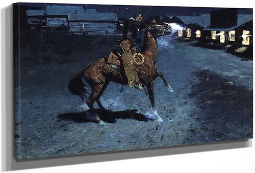 An Arguement With The Town Marshall By Frederic Remington