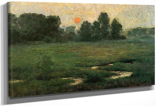 An August Sunset Prarie Dell By John Ottis Adams By John Ottis Adams