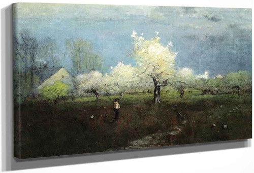 Apple Blossoms By George Inness By George Inness