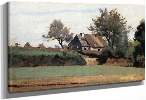 Archicourt, Near Arras By Jean Baptiste Camille Corot